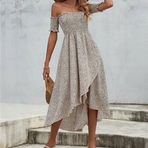 Off the shoulder / high low dress